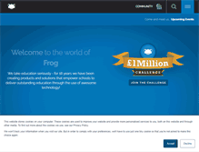 Tablet Screenshot of frogeducation.com